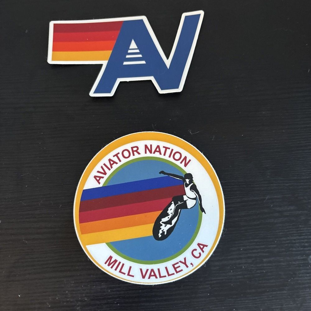 Aviator Nation Mill Valley California 2‎ NEW Stickers AV